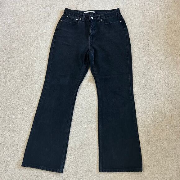Tommy Hilfiger Women's Black High Waisted Rise Bootcut Jeans Size 30W - Picture 2 of 6